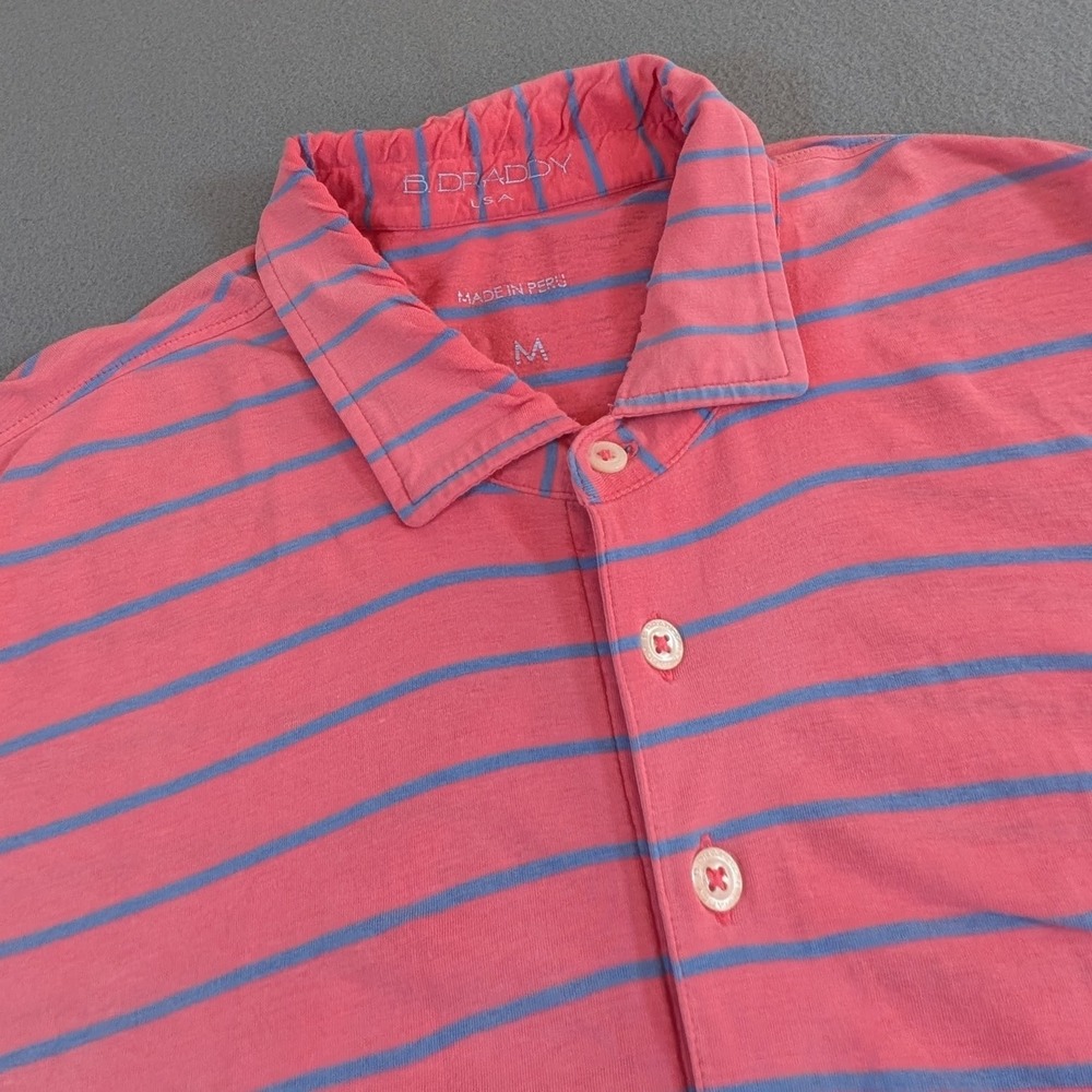 B. Draddy Mens Polo Shirt‎ Short Sleeve Size M Made in Peru Golf Performance